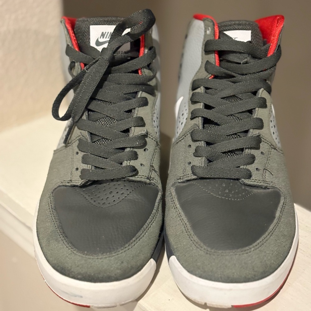 Nike Paul Rodriguez 7 High - Dark Base Gray/White-Base Mens Size 9 616355-010 - Picture 4 of 10